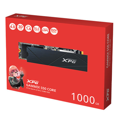 ADATA 1TB XPG GAMMIX S50 Core M.2 NVMe Gen4 SSD, M.2 2280, PCIe 4.0, R/W 3500/2200 MB/s