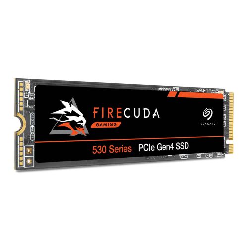 Seagate 1TB FireCuda 530 M.2 NVMe SSD, M.2 2280, PCIe 4.0, TLC 3D NAND, R/W 7300/6000 MB/s, 800K/1000K IOPS