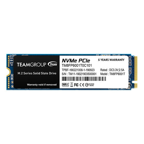 Team 1TB MP33 M.2 NVMe Gen3 SSD, M.2 2280, PCIe3, R/W 1800/1500 MB/s