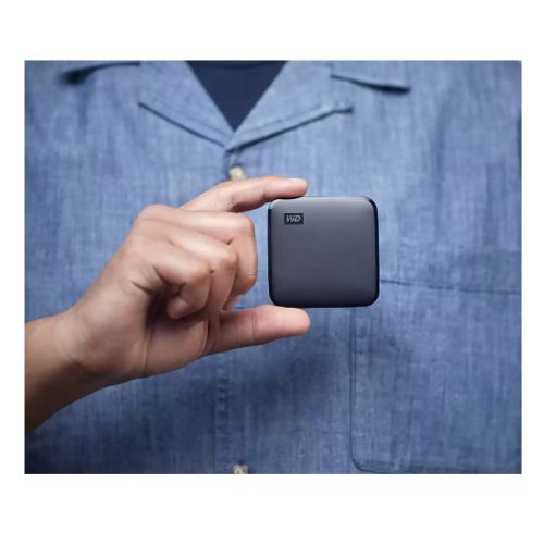 WD Elements SE 1TB Pocket Size External SSD, USB 3.2 Gen1 Type-A, Drop Resistance, Black