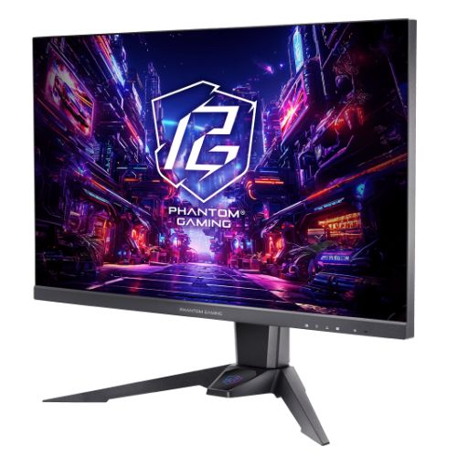 Asrock 27" Phantom Gaming QHD IPS Gaming Monitor (PG27QFT2A), 2560 x 1440, 1ms, 2 HDMI, DP, 180Hz, HDR 400, Wi-Fi Antenna, VESA