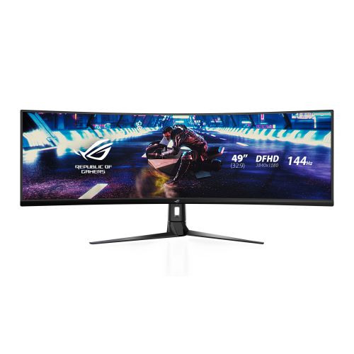 Asus 49" Super Ultra-Wide Gaming Monitor (XG49VQ), 3840 x 1080, 4ms, 144Hz, FreeSync 2 HDR, Shadow Boost, VESA