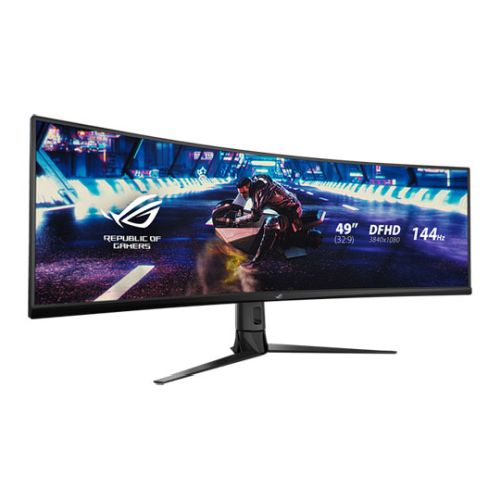 Asus 49" Super Ultra-Wide Gaming Monitor (XG49VQ), 3840 x 1080, 4ms, 144Hz, FreeSync 2 HDR, Shadow Boost, VESA