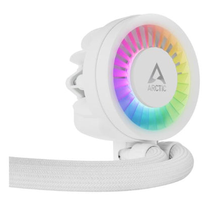 Arctic Liquid Freezer III A-RGB 420mm Liquid CPU Cooler, P14 PWM PST ARGB Fans & ARGB PWM Controlled Pump, White