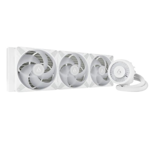 Arctic Liquid Freezer III A-RGB 420mm Liquid CPU Cooler, P14 PWM PST ARGB Fans & ARGB PWM Controlled Pump, White