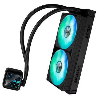 Asus PRIME LC 240 ARGB 240mm Liquid CPU Cooler, ARGB Fans, Customisable Infinity Mirror Lenses