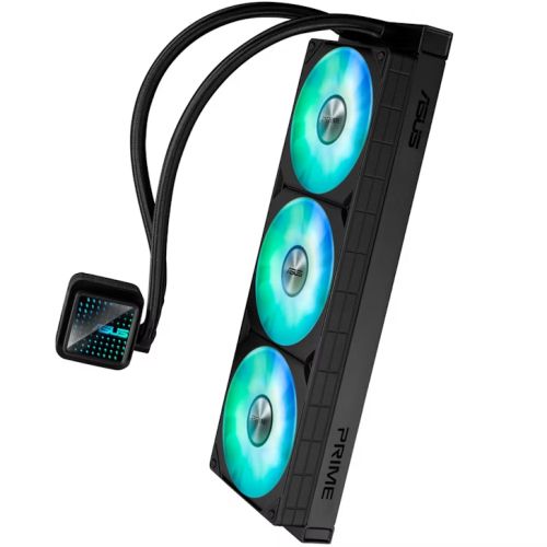 Asus PRIME LC 360 ARGB 360mm Liquid CPU Cooler, ARGB Fans, Customisable Infinity Mirror Lenses