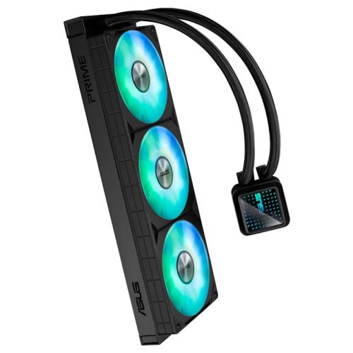 Asus PRIME LC 360 ARGB 360mm Liquid CPU Cooler, ARGB Fans, Customisable Infinity Mirror Lenses