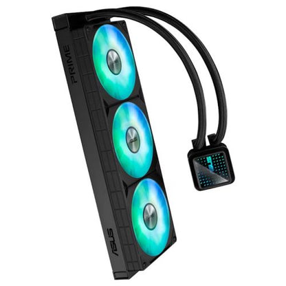 Asus PRIME LC 360 ARGB 360mm Liquid CPU Cooler, ARGB Fans, Customisable Infinity Mirror Lenses