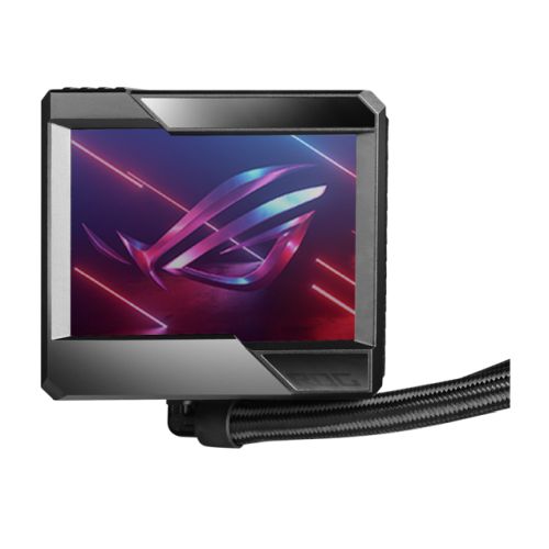 Asus ROG Ryujin II 360mm Liquid CPU Cooler, 3 x 12cm PWM Fan, Full Colour Customisable LCD Display