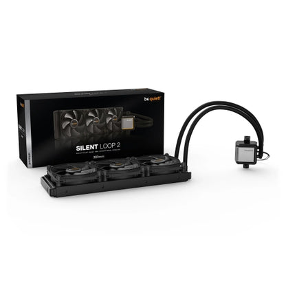 Be Quiet! Silent Loop 2 360mm ARGB Liquid CPU Cooler, Dampened & Adjustable Pump, 3 x 12cm Silent Wings 3 PWM Fans