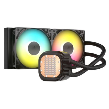 Corsair NAUTILUS 240 RS ARGB Liquid CPU Cooler, RS120 ARGB Magnetic Dome Fans, RGB Pump, Daisy-Chain Connections, Black