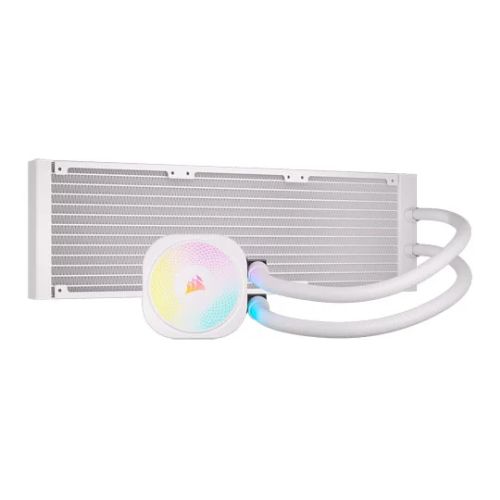 Corsair iCUE LINK TITAN 360 RX RGB Liquid CPU Cooler, RX120 RGB Magnetic Dome Fans, 20 LED Pump Head, iCUE LINK Hub Included, White