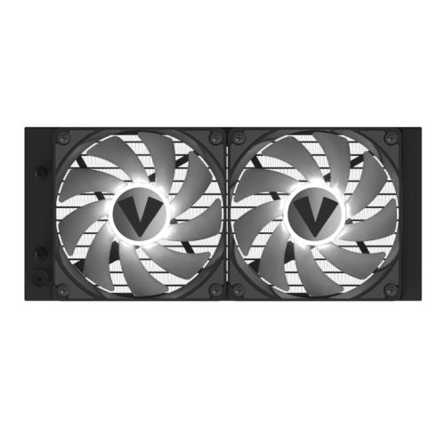 Vida Aquilo 240mm ARGB Liquid CPU Cooler, 2x ARGB PWM Fans, Infinity Mirror RGB Pump Head, Black