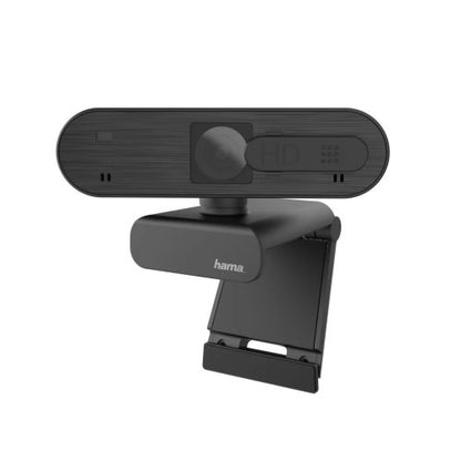 HamaC-600 Pro FHD Webcam with Mic, 1080p, 30fps, Auto-Focus, Lighting Adjustment, Stand/Clamp